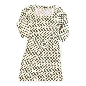 J. McLaughlin Emma Dress NWT Green Cream Palm Spring Print Size Small